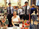 Isabella with the air cadets who were a great help on the day